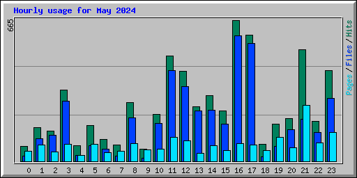 Hourly usage for May 2024