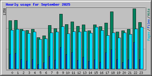 Hourly usage for September 2025