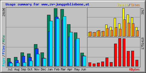 Usage summary for www.zv-junggebliebene.at